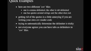 Advanced Python 7: The csv Module