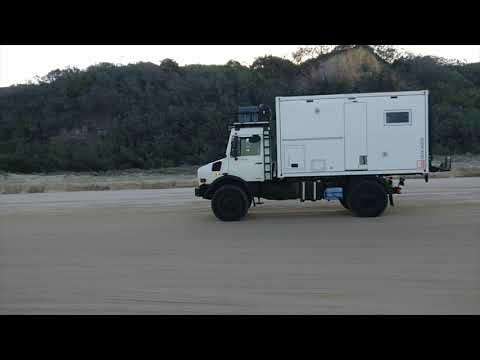 Bliss Mobil Australia's demo Unimog U4000 on Fraser Island