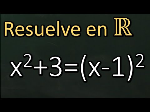 Quadratic equations. Solve x²+3=(x-1)².