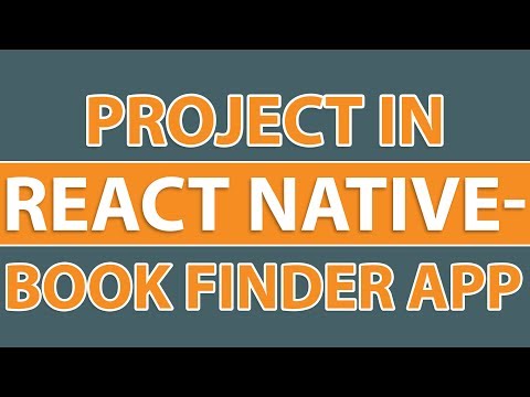 Project in React Native | Create A Book Finder App