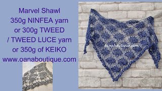 Marvel Shawl oanabotique #tutorialyoutube #crochetshawl #crochettutorial