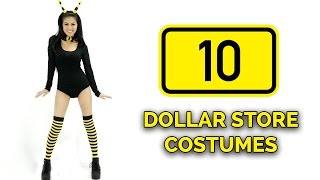 10 Last-Minute DOLLAR STORE Halloween Costume Ideas 🎃