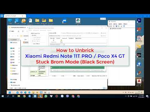 How  to Unbrick Xiaomi Redmi Note 11T PRO (Xaga) - Mediatek Mode (Black Screen) | 25/02/2023