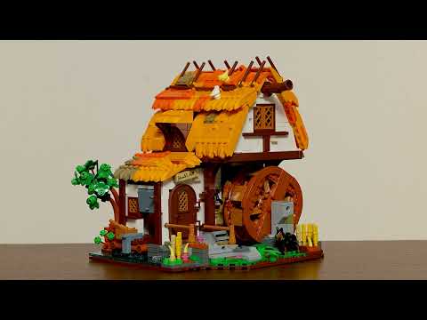 Vidéo Lumibricks Middle Ages 12008 : Moulin à eau médiéval