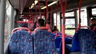 preview picture of video 'NXWM 6030, Route 67, FULL JOURNEY - BX54 DNY (Scania N94UA OmniCity Articulated) [ZF]'