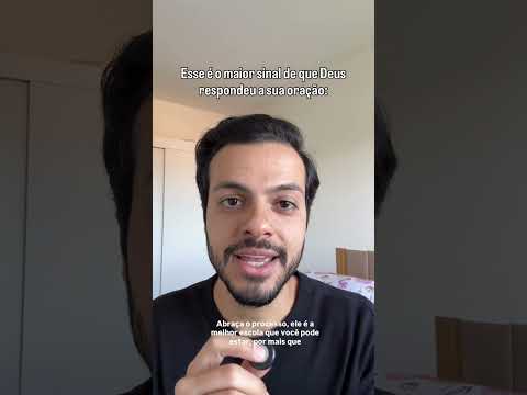 O sinal de que Deus respondeu a sua oração