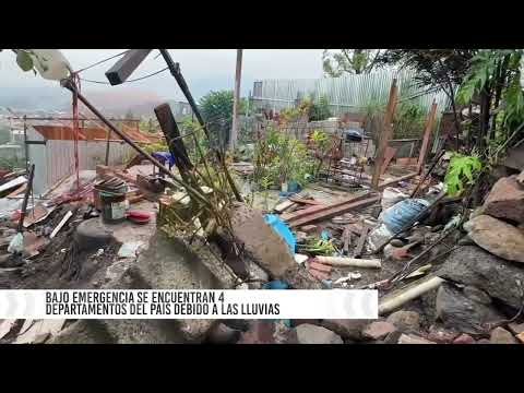"BAJO ALERTA ROJA Y ESTADO DE EMERGENCIA PERMANECEN 4 DEPARTAMENTOS DEL PAÍS"