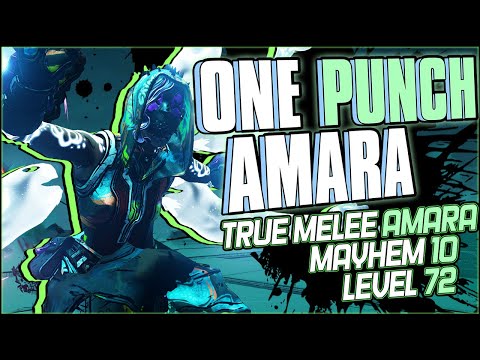 One Punch Amara - INSANE TRUE MELEE DAMAGE - Mayhem 10 Melee Amara Build Guide