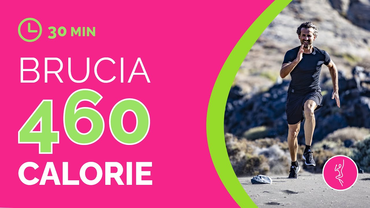 Allenamento a casa: brucia 460 calorie in 30 minuti! 🔥 (NO SALTI)