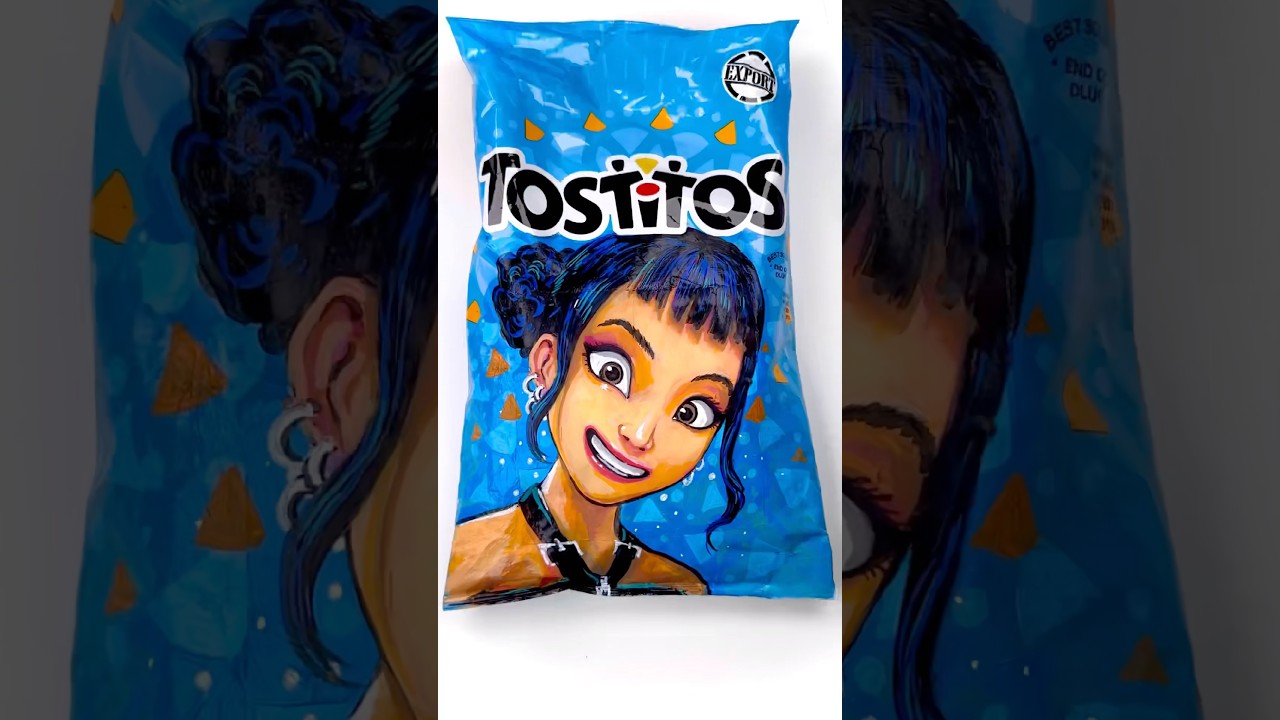 Tostitos x K-pop Demon Hunters – Zoey Edition #drawing #art