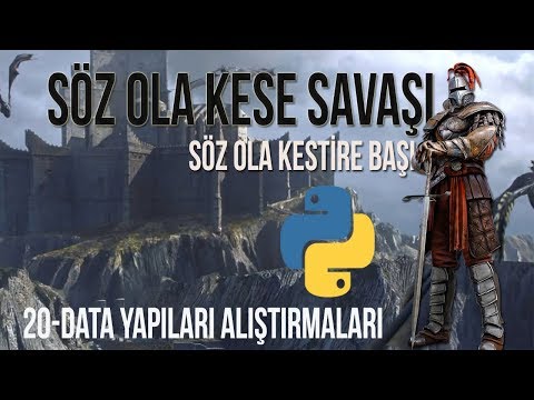 #PythonDerslerí #PYTHON   DATA YAPILARI VE ALIŞTIRMALAR -PYTHON DERSLERİ-20-