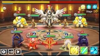実況【サマナーズウォー】試練の塔　ノーマル　90階　アルタミエル　純正☆３以下PT