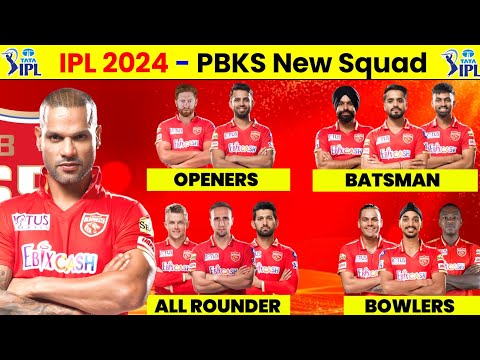 Pbks Squad 2024 - Punjab Kings Squad 2024 || IPL 2024 Pbks Squad