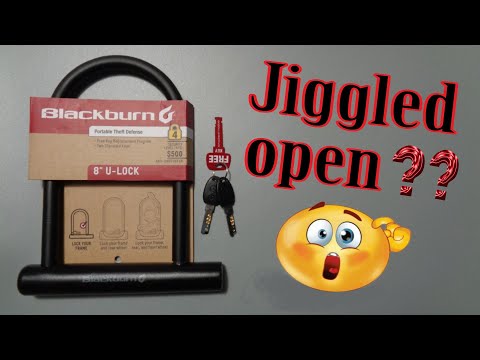 #380 Blackburn U-lock Jiggled open easily