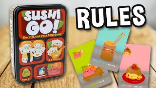 How to play SUSHI GO card game (official rules, instructions and gameplay) | SPIELREGELN TV