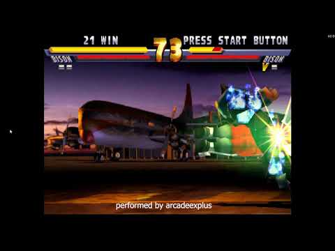Street Fighter Ex2 Plus -The powe of  Bison' Psycho crusher