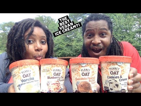 The BEST VEGAN ice cream ever?! NEW Planet Oat plant-based frozen dessert! | Taste Test + Review
