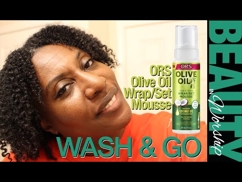 Wash and Go with ORS Olive Oil Hold & Shine Wrap/Set...