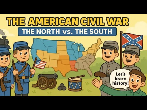 The American Civil War For Kids | The Conflict Between the North and South