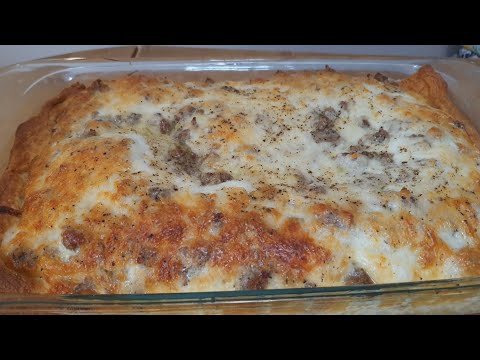 How to make a Sausage and Crescent Roll Casserole
