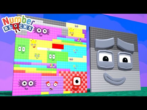 New Meta Numberblocks Comparison 1 to 10 50 100 Build 900 Square Standing Tall Numbers Patterns