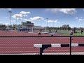 Kylee leg 2 of the 4x100m relay on 4/8/21