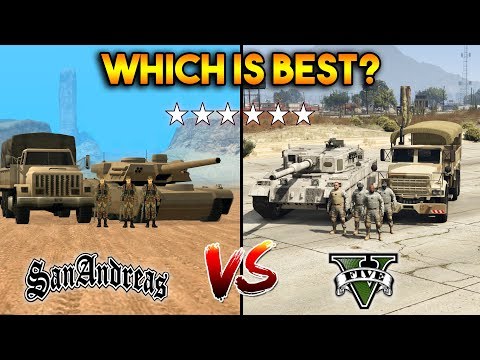 GTA 5 6 STARS VS GTA SAN ANDREAS 6 STARS  : WHICH IS BEST?