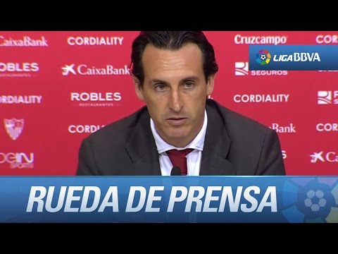 Rueda de prensa de Unai Emery tras el Sevilla FC (2-0) RCD Espanyol