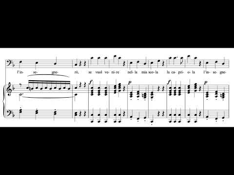 Se vuol ballare, signor Contino (Le Nozze di Figaro - W.A. Mozart) Score Animation