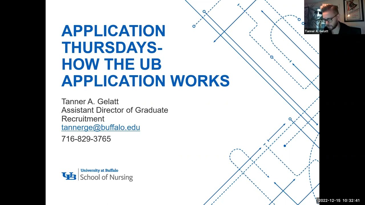 Application Thursdays: How the UB Application Works presentation title screen.
