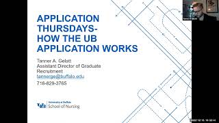 Application Thursdays: How the UB Application Works presentation title screen.