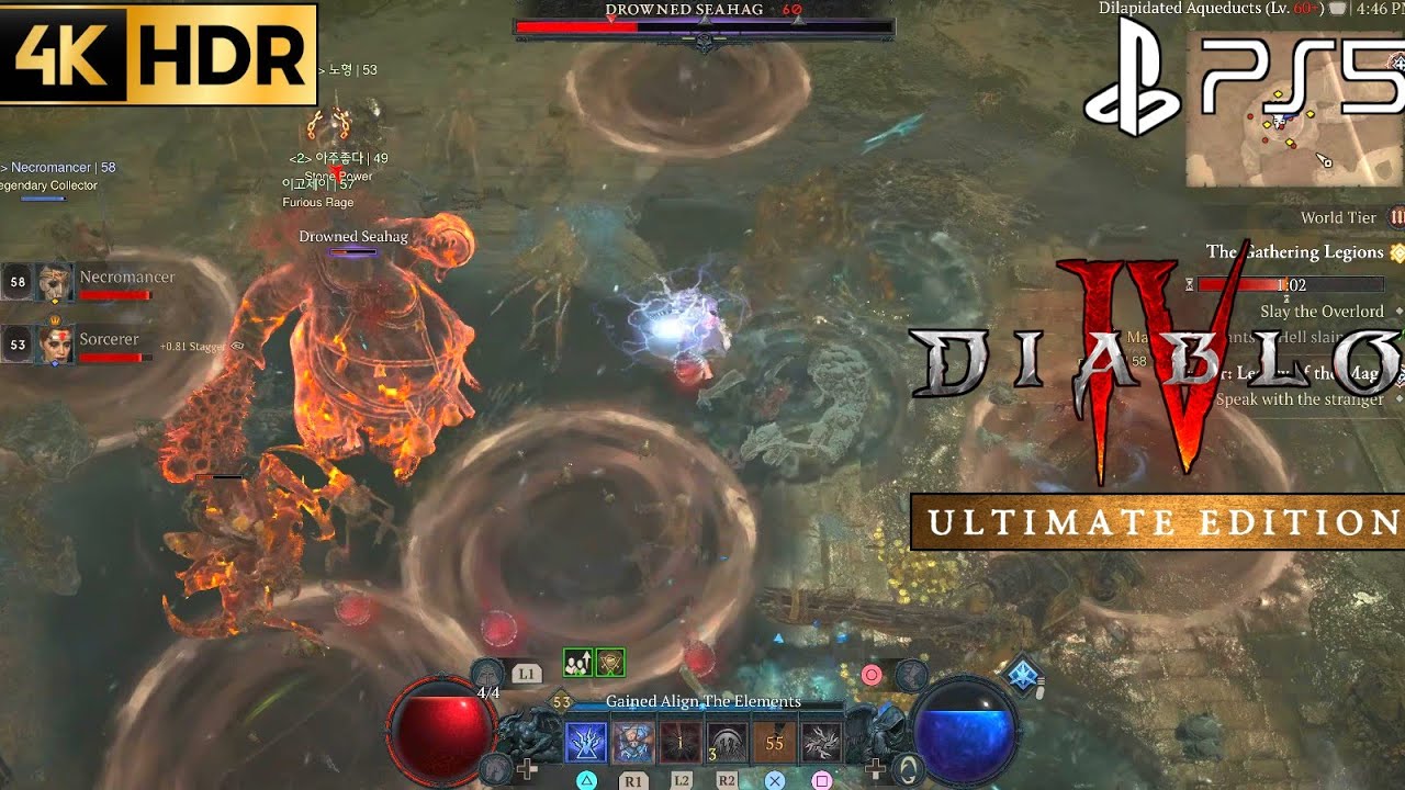 Drowned Seahag Boss Fight DIABLO 4 Drowned Seahag Boss Fight 4K| Diablo 4 Drowned Seahag Boss Battle