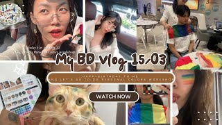 Let’s go to do personal colors workshop @Silom complex on my BD turning22 ไปทำpersonal colorsกันค่ะ