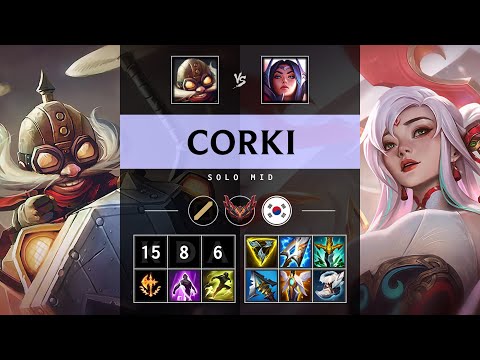 Corki Mid vs Irelia - KR Grandmaster Patch 25.18