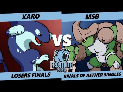 Frostbite 2020 RoA Losers FInals - Xaro (Orcane) Vs. SNT | MSB (Kragg) Rivals of Aether Singles