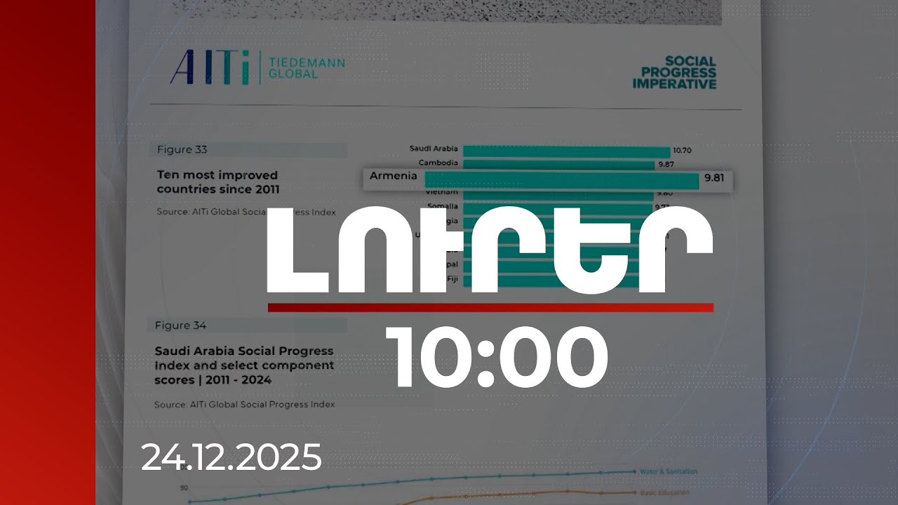 Լուրեր 10։00 | ՀՀ-ն սոցիալական զարգացման ճիշտ ճանապարհով է ընթանում. զեկույց | 24.12.2025
