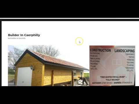 Builder Caerphilly video.