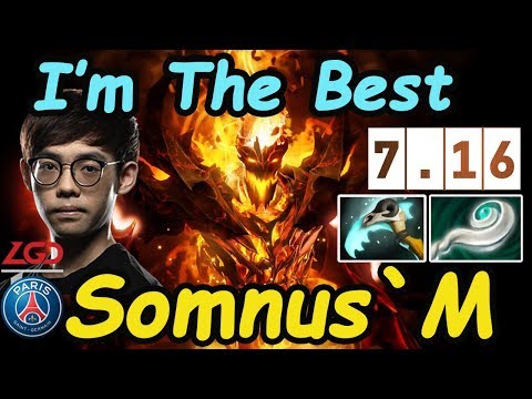 PSG.LGD.Somnus`M Insane Midlane [Shadow Fiend] Feat iG.Xxs [Gyrocopter] | Dota2 7.16