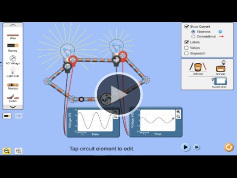 Virtual Simulation Circuit Construction Kit AC | Interactive Science Experiment