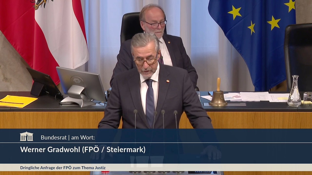 Werner Gradwohl - Krise im Justizressort - 8.10.2026