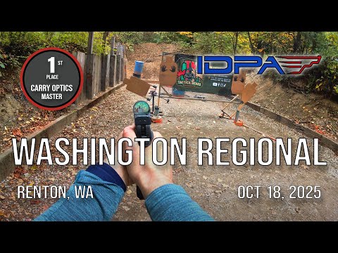 2025 Western Washington Regional IDPA Championship - Carry Optics Division Win!