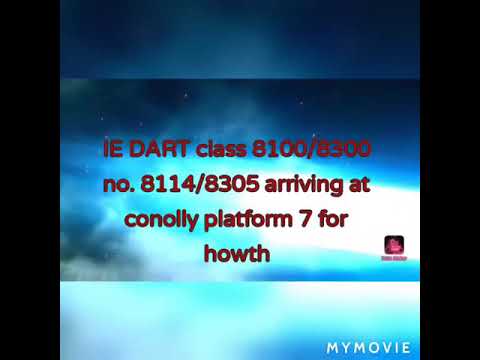 IÉ DART class 8100/8300 no. 8114/8305 arriving conolly platform 7 for howth