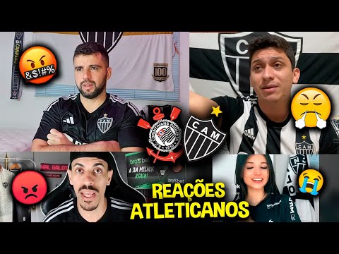 TODAS AS REAÇÕES DOS ATLETICANOS PISTOLAS I CORINTHIANS 2X0 ATLETICO MG [REACT COPA DO BRASIL 2023]