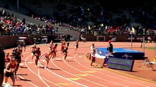 Athena running the 4 x 100 at Penn Relays - 2014-04-24