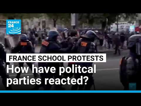 As elections near, how are French political parties reacting to student protests?