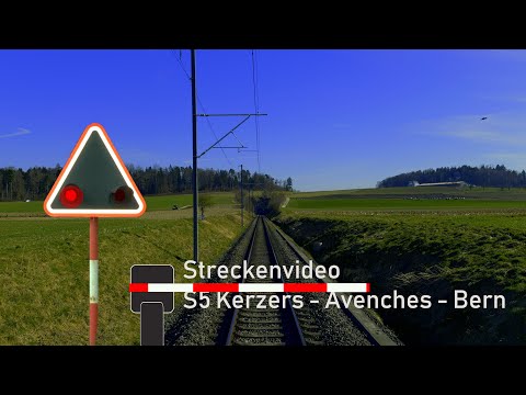 Führerstandsmitfahrt / Cab ride S5 Kerzers - Avenches - Bern (BLS RABe 525 NINA)