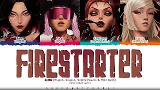 Download lagu K/DA 'FIRESTARTER' Lyrics (MIYEON, SOYEON, Sophie Powers, Mimi Webb) [Color Coded Lyrics] mp3