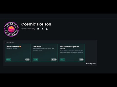 $EARN FROM COSMOS NETWORK WITH COSMIC HORIZON