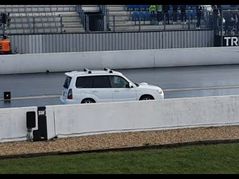 JapShow 2022 finale Subaru Forester STI RWYB Santa Pod. Run 3/3