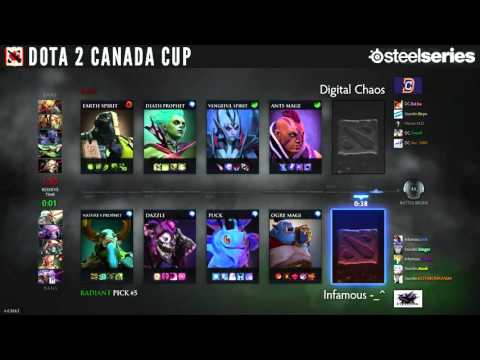 Digital Chaos vs Infamous Game #3 - Dota 2 Canada Cup Playoffs - @MautDota & @Motpax